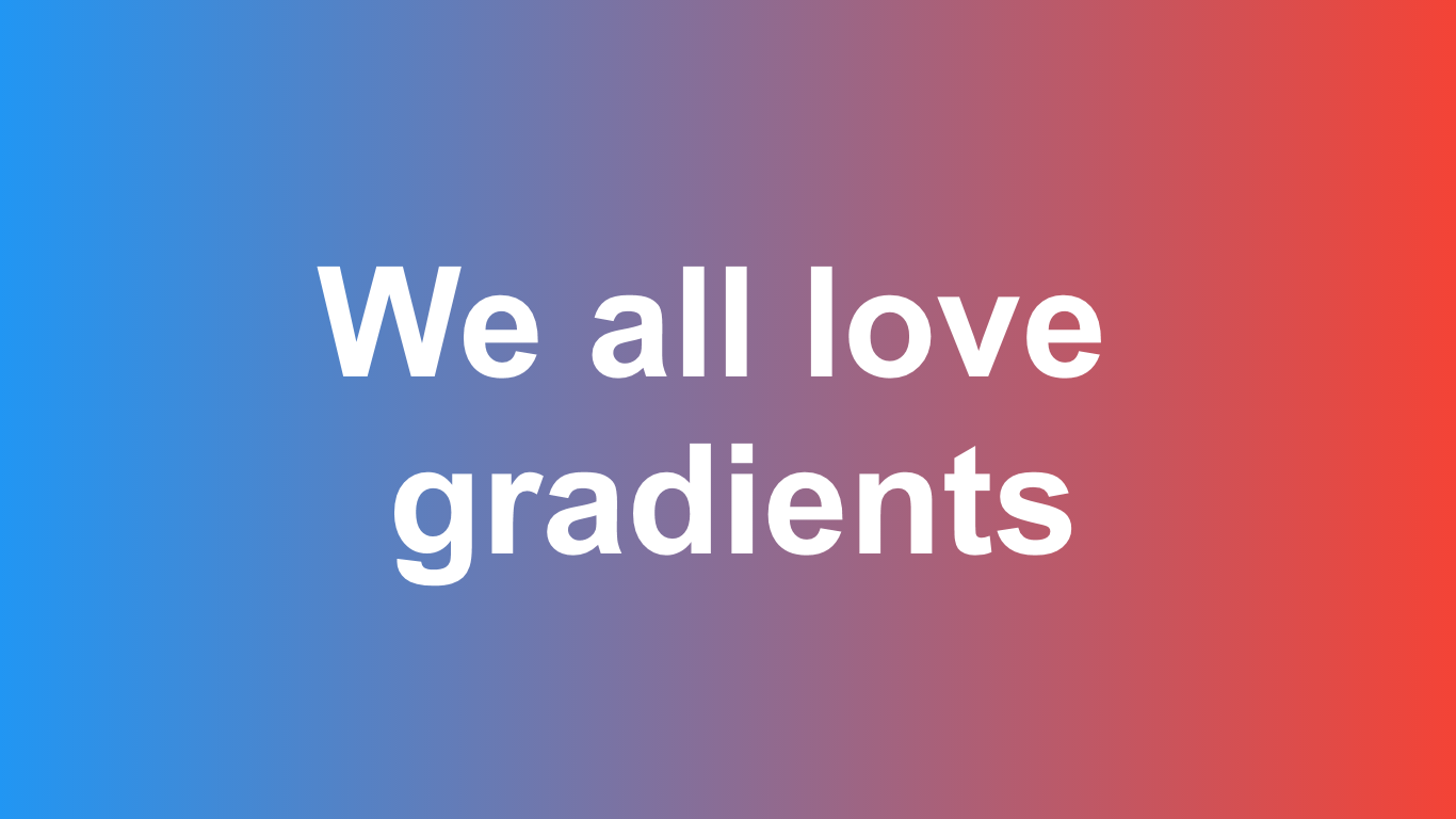 Gradients trends for 2020 MyAudience